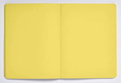 Блокнот Nuuna Not White Yellow 16,5 х 20 см з жовтими сторінками