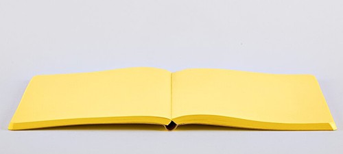 Блокнот Nuuna Not White Yellow 16,5 х 20 см з жовтими сторінками
