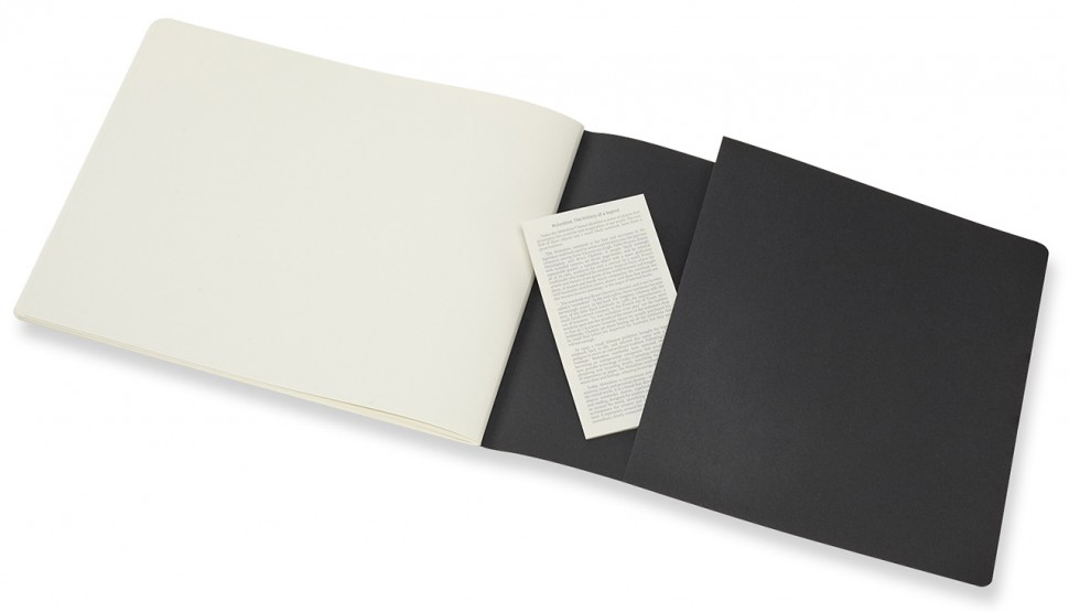 Скетчбук Moleskine Art Cahier XXL 22 х 28 см нелінований чорний 