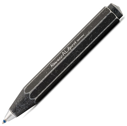 Кулькова ручка Kaweco Al Sport Stonewashed чорна алюміній