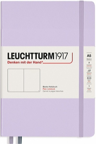 Блокнот Leuchtturm1917 Smooth Colours середній 14,5 х 21 см нелінований ліловий