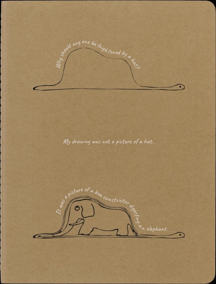 Подарунковий набір Moleskine Le Petite Prince Слон (записник середній та зошит Cahier великий)