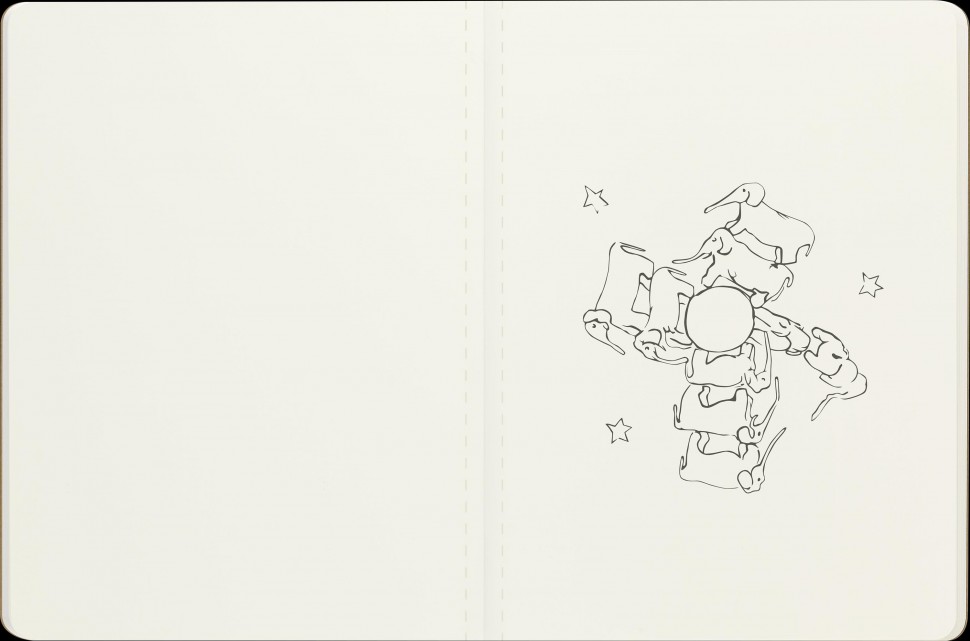 Подарунковий набір Moleskine Le Petite Prince Слон (записник середній та зошит Cahier великий)