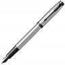 Чорнильна ручка Parker IM Achromatic Grey BT FP сіра/чорна перо F (тонке)