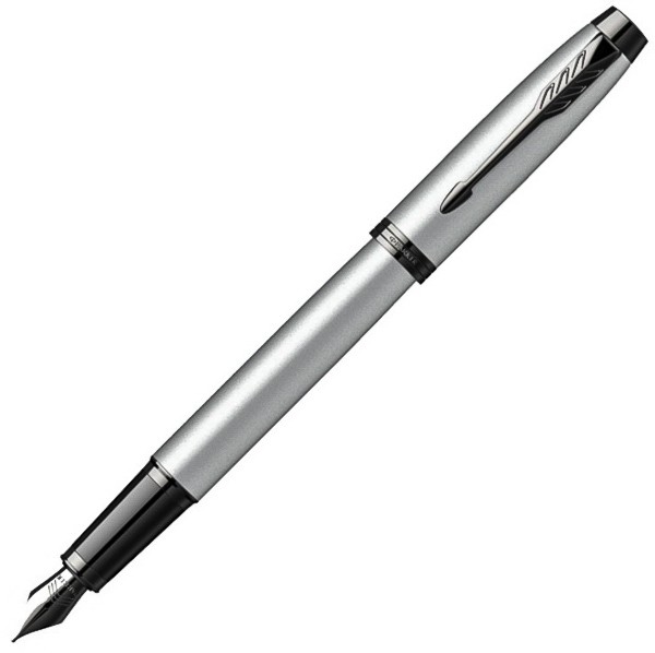 Чорнильна ручка Parker IM Achromatic Grey BT FP сіра/чорна перо F (тонке)