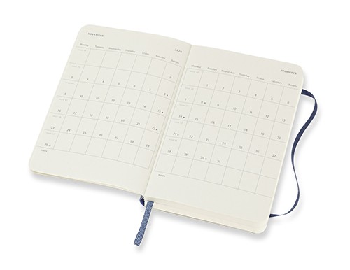Щоденник Moleskine на 2026 рік кишеньковий 9 х 14 см сапфір м'який