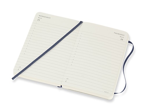 Щоденник Moleskine на 2026 рік кишеньковий 9 х 14 см сапфір м'який