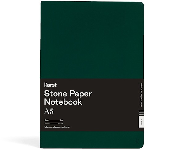 Блокнот Karst Classic A5 14,8 х 21 см в лінію лісовий зелений м'який