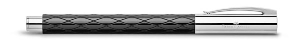 Чорнильна ручка Faber-Castell Ambition Rhombus Black глянцева чорна перо F