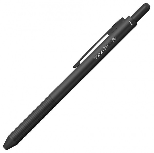Мультифункціональна ручка Ohto Bloom 3 в 1 сіра
