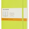 Блокнот Moleskine Classic середній 13 x 21 см в лінію лимонний зелений м'який