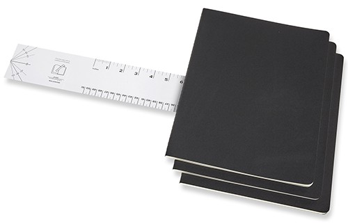 Набір зошитів Moleskine Cahier XXL 21,6 х 27,9 см в крапку чорний 