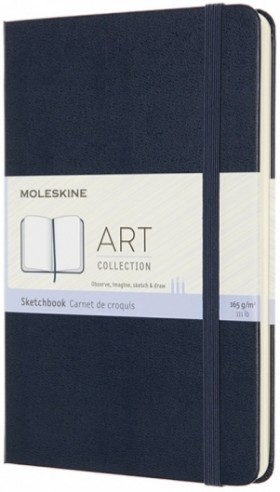 Скетчбук Moleskine Art medium 11,5 х 18 см нелінований сапфір