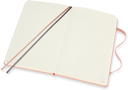 Блокнот Moleskine Art Bullet середній 13 х 21 см в крапку кораловий