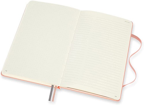 Блокнот Moleskine Art Bullet середній 13 х 21 см в крапку кораловий