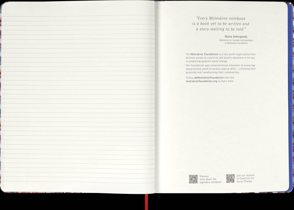 Блокнот Moleskine Missoni великий 19 х 25 см в лінію канва