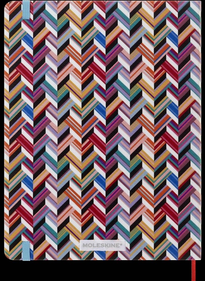 Блокнот Moleskine Missoni великий 19 х 25 см в лінію канва