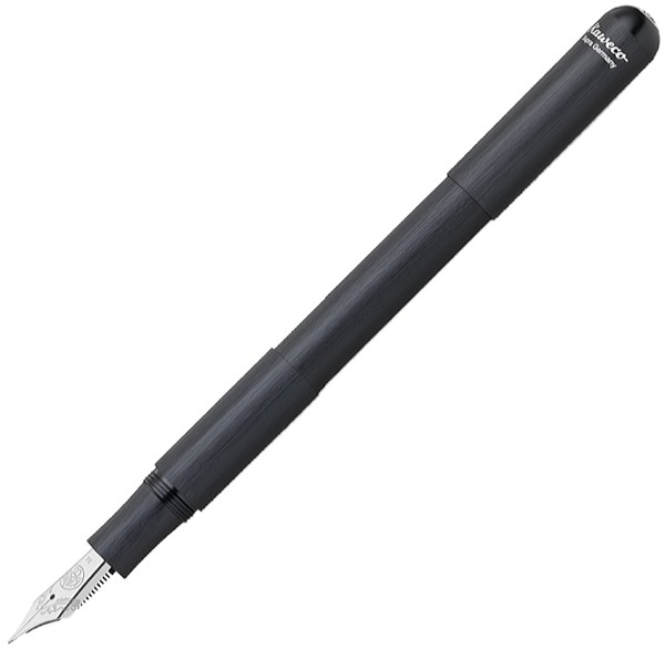 Чорнильна ручка Kaweco Supra Black чорна алюмінієва перо EF (дуже тонке)