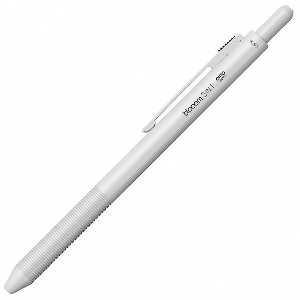 Мультифункціональна ручка Ohto Bloom 3 в 1 біла