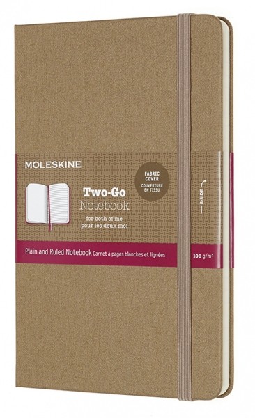 Блокнот Moleskine Two-Go 11,5 х 17,5 см бежевий 
