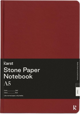 Блокнот Karst Classic A5 14,8 х 21 см в крапку піно-бордо 