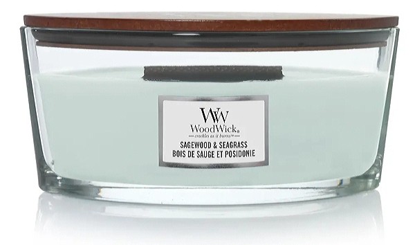 Ароматична свіча WoodWick Ellipse Sagewood & Seagrass 453 г
