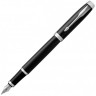 Чорнильна ручка Parker IM Black CT FP чорна/хром F (тонке) 