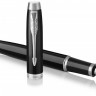 Чорнильна ручка Parker IM Black CT FP чорна/хром F (тонке) 