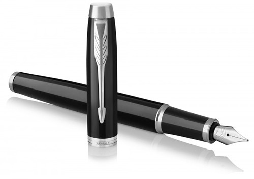 Чорнильна ручка Parker IM Black CT FP чорна/хром F (тонке) 