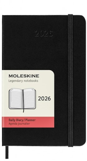 Щоденник Moleskine на 2026 рік кишеньковий 9 х 14 см чорний