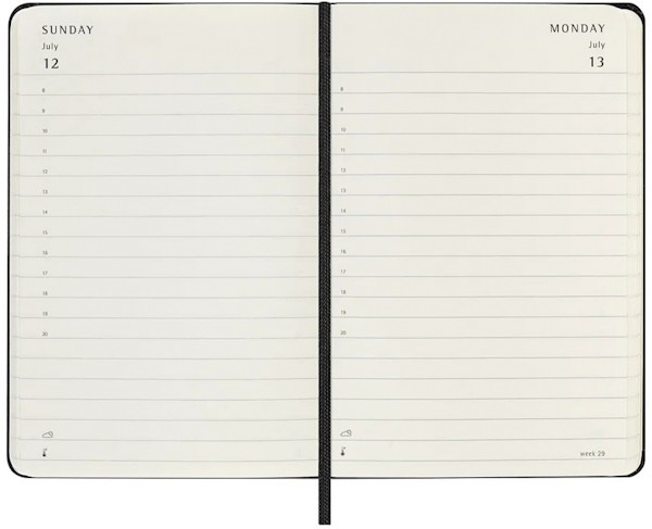 Щоденник Moleskine на 2026 рік кишеньковий 9 х 14 см чорний