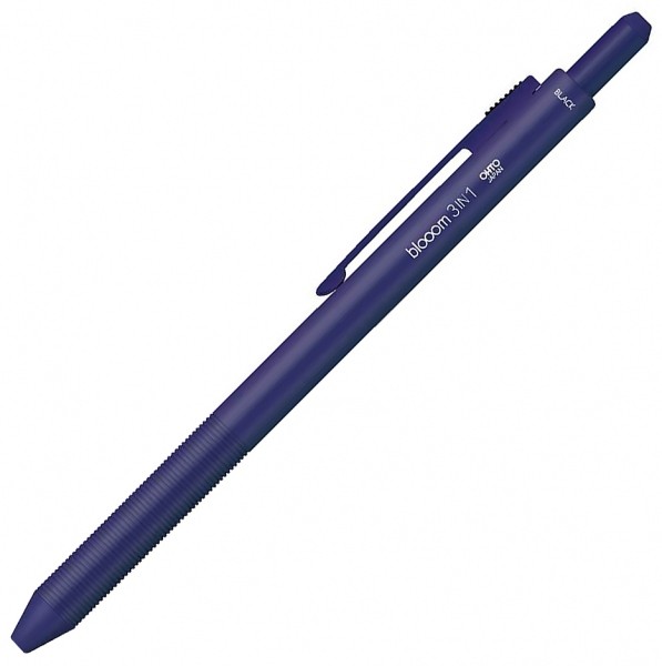 Мультифункціональна ручка Ohto Bloom 3 в 1 синя