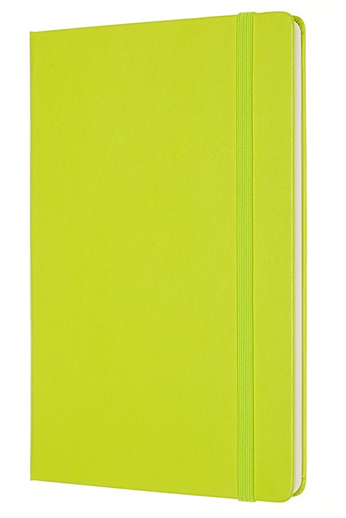 Блокнот Moleskine Classic середній 13 x 21 см в лінію лимонний зелений