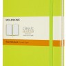 Блокнот Moleskine Classic середній 13 x 21 см в лінію лимонний зелений