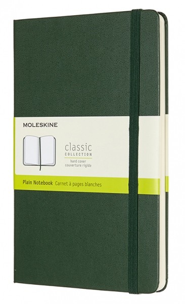 Блокнот Moleskine Classic середній 13 x 21 см нелінований миртовий зелений