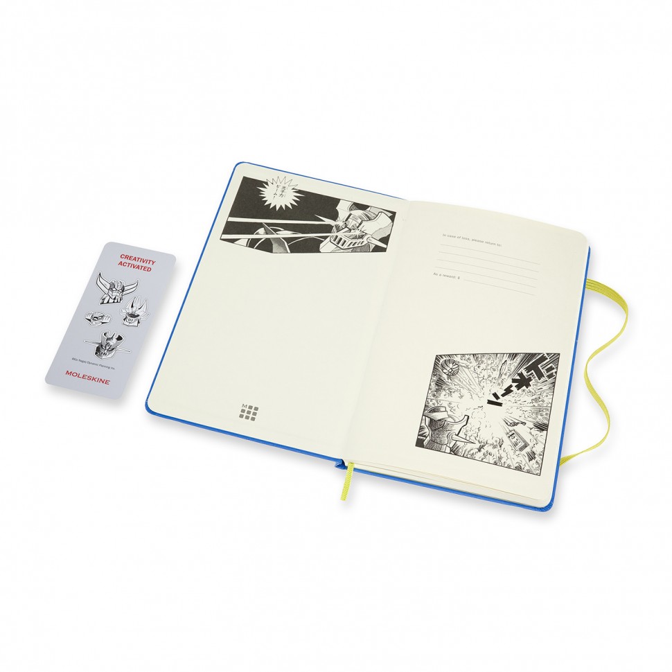 Блокнот Moleskine Go Nagai Great Mazinger Z середній 13 х 21 см в лінію синій