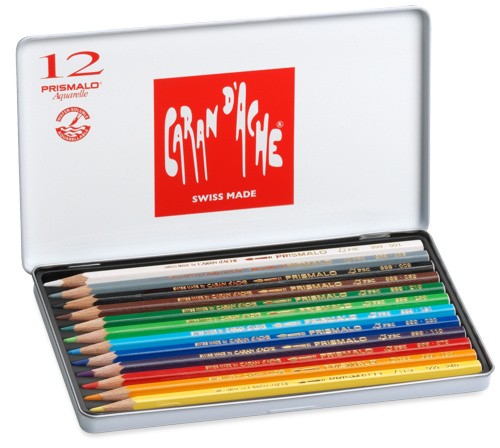 Набір акварельних олівців Caran d'Ache Prismalo 12 штук