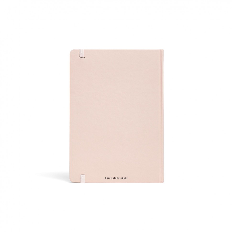 Блокнот Karst Classic A5 14,8 х 21 см в крапку рожева півонія