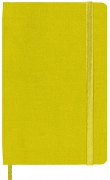 Блокнот Moleskine Silk кишеньковий 9 х 14 см в лінію солом'яно-жовтий 