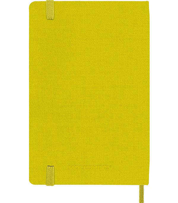 Блокнот Moleskine Silk кишеньковий 9 х 14 см в лінію солом'яно-жовтий 