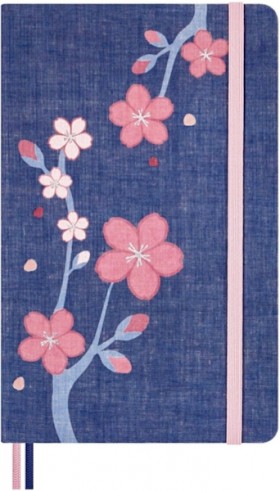 Блокнот Moleskine Sakura середній 13 х 21 см в лінію синій