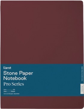 Блокнот Karst PRO B5 19 х 25 см в лінію бургунді м'який