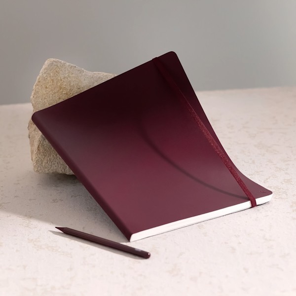 Блокнот Karst PRO B5 19 х 25 см в лінію бургунді м'який