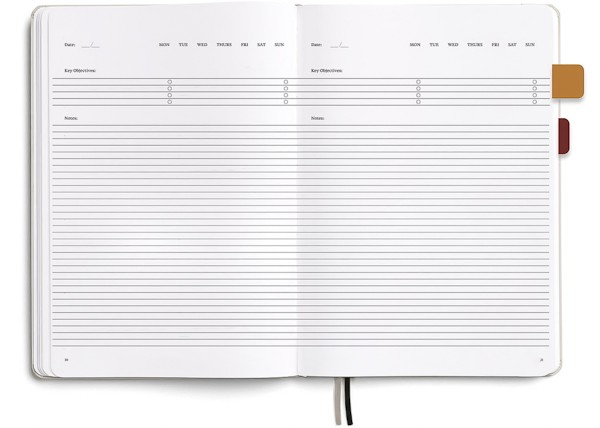 Блокнот Karst PRO B5 19 х 25 см в лінію бургунді м'який