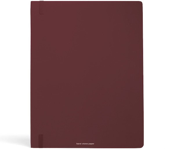 Блокнот Karst PRO B5 19 х 25 см в лінію бургунді м'який