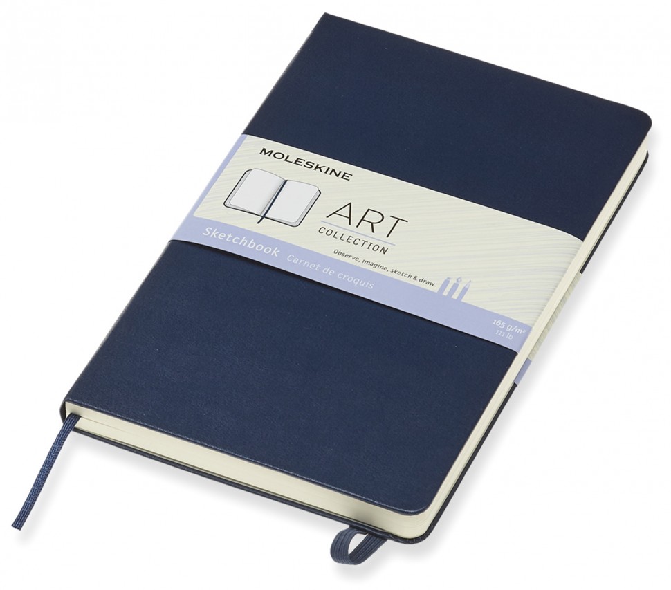 Скетчбук Moleskine Art середній 13 х 21 см нелінований сапфір