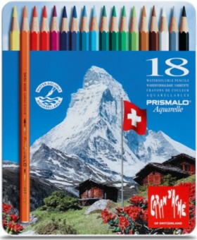 Набір акварельних олівців Caran d'Ache Prismalo 18 штук 