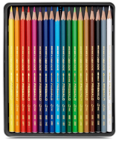 Набір акварельних олівців Caran d'Ache Prismalo 18 штук 