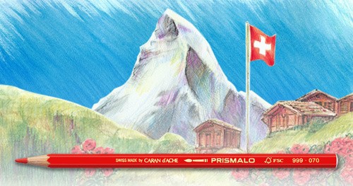 Набір акварельних олівців Caran d'Ache Prismalo 18 штук 