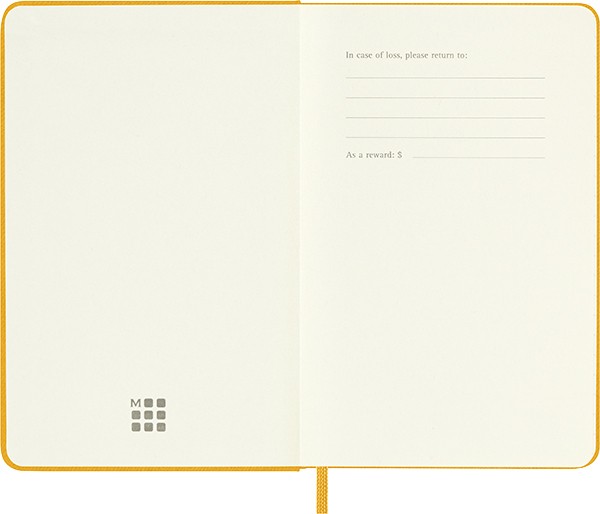 Блокнот Moleskine Silk кишеньковий 9 х 14 см в лінію жовтогарячий  